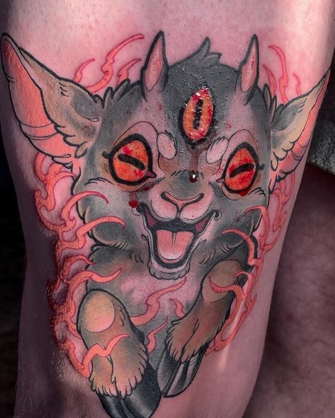 Demon Goat Tattoo, Blood Pic, Norway Tattoo, July Tattoo, Crying Blood, Goat Tattoo, Blood Tattoo, Cute Creepy, Leg Tattoo