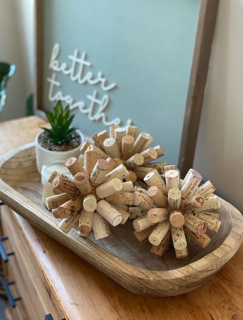 DIY Cork Ball Decor | MO Wines Ideas For Corks Projects, Cork Vase Ideas, Crafts To Make With Corks, What To Do With Corks Diy Projects, Wine Cork Ideas Diy, Wine Cork Holder Ideas, Simple Cork Crafts, Wedding Gift Crafts Diy, Wooden Display Board