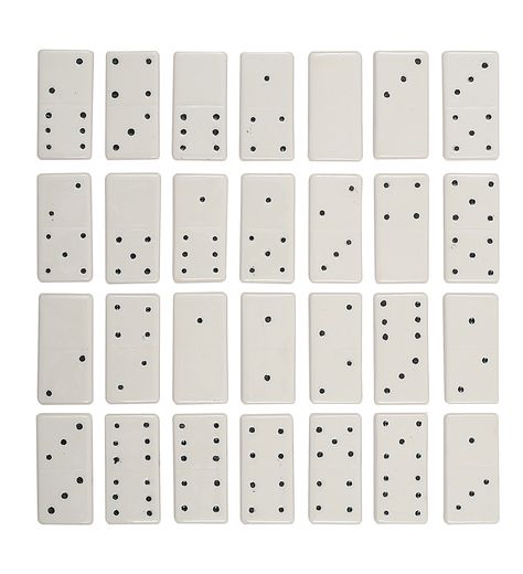 Features: -Set of 28; Consists of 28 styles. -Materials: ceramic. -Colors: white. -Care Instructions: n/a. Generic Specifications: -2-1/2"L Ceramic Domino, 28 Styles. Dimensions: Overall Height Ceramic Domino, Stem Fair Projects, Domino Set, Dominoes Set, Fair Projects, Stem Science, Pottery Classes, Creative Co Op, Stem Activities