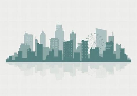 City Silhouette Illustration, City Background Illustration, Buildings Illustration, Google Backgrounds, Skyline Illustration, City Images, New York Landmarks, City Postcard, Building Images