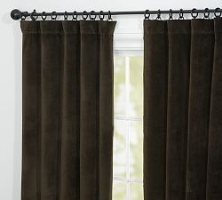 Velvet Curtains, Velvet Drapes & Velvet Curtain Panels | Pottery Barn Pottery Barn Curtains, Velvet Drapery, Curtains Velvet, Velvet Drapes, Lined Curtains, Drapery Panels, Velvet Curtains, Brown Velvet, Valances