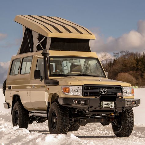 Toyota Land Cruiser Camper, Land Cruiser Troopy, Land Cruiser Pick Up, Ford Nugget, Ducati Monster Custom, Toyota Camper, Troop Carrier, 79 Series, Converted Vans