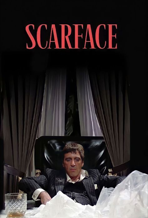 Scarface Sitting In Chair, Scarface Stills, Scarface Wallpaper Iphone 4k, Tony Montana Wallpaper 4k, Scarface Wallpaper 4k, Gta Wallpapers 4k, Scar Face Aesthetic, Tony Montana Wallpaper, Scarface Pfp