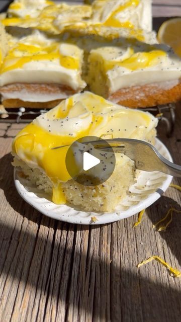 Jenna Barnard on Instagram: "Lemon poppyseed cake with cream cheese frosting and a lemon curd swirl 🍋 this cake is so moist with tons of fresh lemon flavor! It’s the perfect treat to ring in spring 🌸 full recipe is on my website!" Lemon Poppyseed Cake With Lemon Curd, Jenna Barnard, Orange Cakes, Poppyseed Cake, Moist Lemon Cake, Lemon Pie Filling, Lemon Poppyseed Cake, Poppy Seed Cake, Instagram Recipes