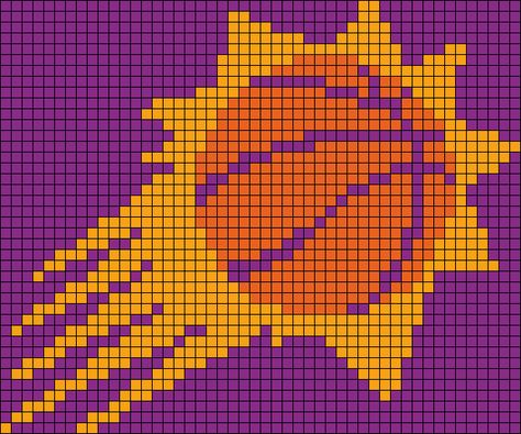 Alpha pattern #103487 variation #215039 | BraceletBook Basketball Pixel Art, Football Alpha Pattern, Basketball Cross Stitch Pattern, Graph Drawing, Basketball Alpha Pattern, Africa Alpha Pattern, Suns Basketball, Cowboy Crochet, Phoenix Suns Basketball