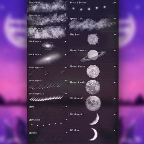 This brush set will help you create a whole cosmos in your drawings. There are 20 brushes in this set. To get better acquainted with the brushes, you can watch my video📹 Procreate Space, Procreate Downloads, Artist Resources, Art Tut, Paint Brush Drawing, Procreate Ipad Tutorials, Best Procreate Brushes, Digital Brushes, Galaxy Eyes