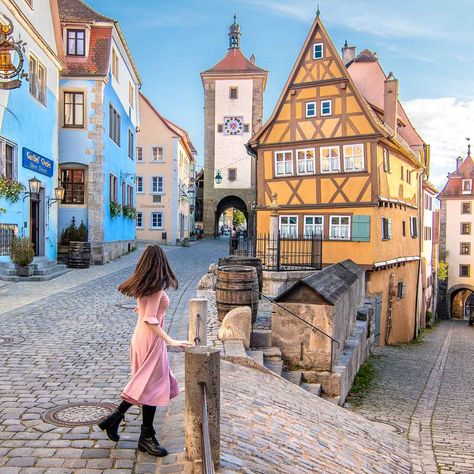 Rothenburg Germany, Get Paid To Travel, Paid To Travel, Germany Vacation, Romantic Road, Rothenburg Ob Der Tauber, Europe Map, Instagrammable Places, Medieval Town