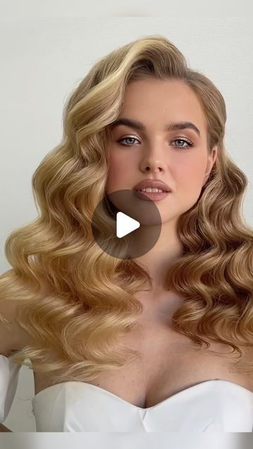 Natalia Zakharova on Instagram: "🔥 Hollywood waves tutorial 🔥

#weddinghairstyles #weddinghairideas #hairstyles #hairstyletutorial #hairstylevideo #haircollection #hairdos #buns #updos #hairs #hairinspiration #hairideas #updotutorial #lowbun #lowbunvideo #lowbuntutorial #behindthechair #hairstyle #easyhairstyle #easyhair #hairstyle #hairinspiration #hairideas #howtocurlhair" Vintage Hairstyles For Long Hair Tutorial, 70s Glamour Hair, Voluminous Hollywood Waves, Hollywood Wave Tutorial, Hollywood Waves With Headband, How To Do Hollywood Curls, 20s Waves, Pageant Hair Down, 70s Hairstyle Tutorial