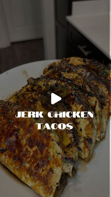 I’M TAM ♡ on Instagram: "jerk chicken tacos on a thursdayyyyyyy!!!🌮🤤  seasonings i used for my chicken :   onion powder  garlic powder  pepper ground allspice  salt  jerk seasoning  chilli powder  oregano  + i let my chicken bake for an hour on 375   what i used for the sauce :  ketchup 1 + 1/2 cup of water  jerk seasoning in jar  jerk seasoning sugar  now are you going to go try these ?🤭  #tameraalise #tameraalisecooking #tameraalisevlogs #tameraalisecooks #cookingrecipes #jerkchicken #jerkchickentacos #tacorecipes #tacotuesdays #easytofollow #cookingathome #recipesforkids #easyrecipeideas #howtocook #beyonce #texasholdem #trendingreels #cookingreels #prettygirlsgottaeattoo" Jerk Chicken Tacos Recipe, Jerk Chicken Quesadilla, Jerk Chicken Breast Recipe, Jerk Chicken Meal, Jerk Chicken Wrap, Jerk Tacos, Jerk Chicken Tacos, Jerk Chicken Breast, Jerk Turkey