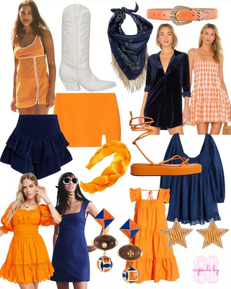 Auburn Tailgate Outfit, Navy And Orange Gameday Outfit, Auburn Gameday Outfit Navy, Utsa Game Day Outfit, Auburn Football Game Outfit, Navy And Orange Outfit, Navy Game Day Outfit, Navy Gameday Outfit, Orange Game Day Outfit