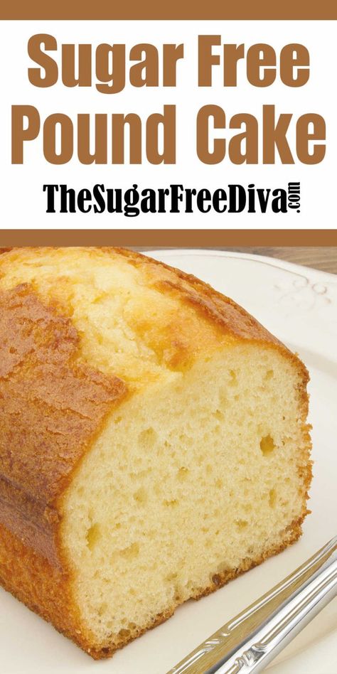 Sugar Free Pound Cake Recipe, Sugar Free Pound Cake, Sugar Free Cake Recipes, Sugar Free Desserts Easy, Sugar Free Baking, Sugar Free Recipes Desserts, Sugar Free Sweets, Sugar Free Cake, Pound Cake Recipe