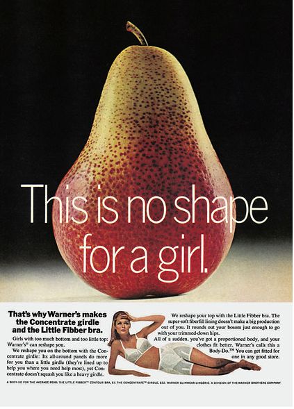 These 45 Shockingly Sexist Vintage Ads Will Make You Glad To Live In 2013 | Thought Catalog Funny Vintage Ads, Perfect Curves, Old Ads, Relationship Memes, Mess Up, Vintage Humor, Vintage Ads, Pear, 1960s