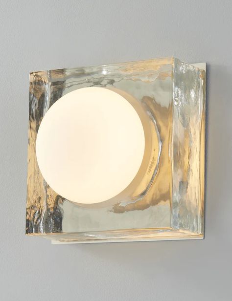 Shop Wall Sconce Lighting Disc Interiors, Mantel Mirrors, Cordless Table Lamps, Glass Cube, Cast Glass, Bathroom Ceiling Light, Statement Lighting, Exclusive Furniture, Outdoor Furniture Collections