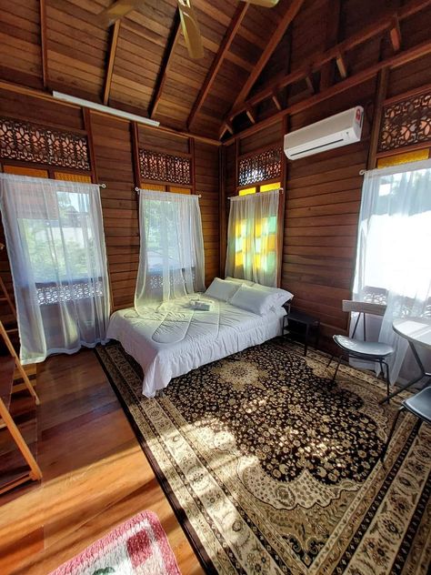 Thailand Interior Design Thai Style, Philippine Interior Design, Comfortable Bedroom Decor, Wooden House Design, Bamboo House Design, Small House Interior Design, Building House Plans Designs, House Design Pictures, Architectural Design House Plans