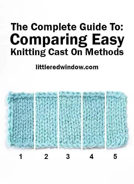 Take a look at some common ways to start your knitting and compare easy knitting cast on methods with photos and tutorials! Knitting Cast On Methods, Knit Videos, Snood Knitting Pattern, Knit Stitches For Beginners, Unique Knitting Patterns, Stranded Knitting Patterns, Cast On Knitting, Advanced Knitting, Kids Knitting Patterns