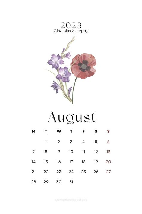 trendy simple birth month flower minimal calendar for the month of August 2023 Monthly Calendar, Minimal Calendar, August Wallpaper, Teach English To Kids, Whiteboard Calendar, August Calendar, Flower Picture Frames, American Flag Wallpaper, Journal Inspiration Writing