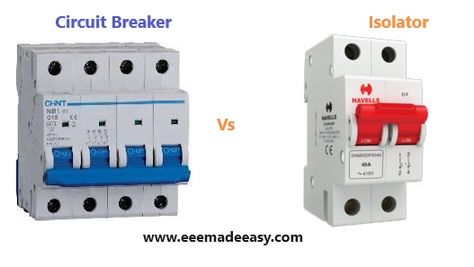 Difference between Isolator and Circuit breaker|Isolator Vs Circuit breaker 1 Electronics Engineering, Engineering Notes, Electronic Engineering, Circuit Breaker, Circuit, Make It Simple, Electricity, Engineering, Electronics