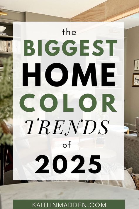 Want to update you home for 2025? Color is the way to do it! These are the colors that will be everywhere in 2025. Best House Colors Interior, Vintage Paint Colors Walls, Benjamin Moore Paint Colors For 2025, Indoor Colors Paint, Hgtv Dream House 2024 Paint Colors, 2025 House Design Trends, Colors For 2025 Home, Inside Colors House Interiors, Assessable Beige Coordinating Colors