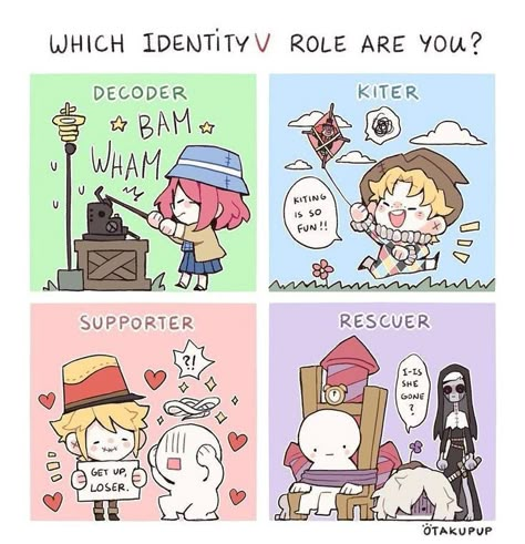 V Chibi, Ship Drawing, V Cute, Identity V, Identity Art, Yandere Simulator, Coraline, Horror Game, Funny Comics