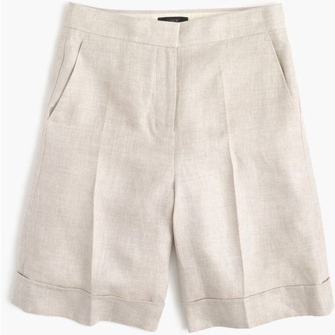 J.Crew Cuffed Bermuda Short ($53) ❤ liked on Polyvore featuring shorts, bermuda shorts, beach shorts, j. crew shorts, linen shorts and summer shorts Bermuda Short, Casual Summer Shorts, Lightweight Shorts, Cuffed Shorts, J Crew Shorts, Jcrew Women, Beach Shorts, 2016 Fashion, Linen Shorts