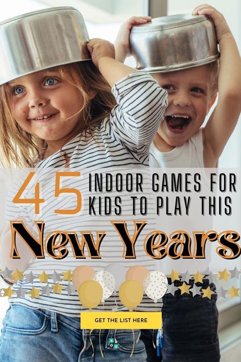 If you have kids and are hosting New Years this year, then check out our list of 45 Game For Kids. #NewYears #NewYears2022 #NewYearsparty #NewYearsPartyPlanning #NewYearsIdeas #NewYearsGamesToPlay #NewYearsGamesforkids New Year’s Party Games For Kids, New Years Game For Kids, New Years Party Games For Kids, New Years Games For Kids Activities, Nye Kids Games, Kids New Years Eve Activities Fun Games, Kids New Years Eve Party Ideas Games, New Years Eve Kids Games, New Years Kids Games