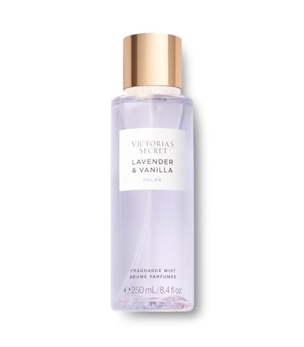 Victoria's Secret Bruma Lavender and Vanilla para mujer, perfume con notas de lavanda y vainilla, espray corporal para mujer, fragancia Blissful Comfort para mujer, 8.4 fl oz (250 ml) Vanilla Body Mist, Soft Perfume, Vanilla Body Spray, Lavender And Vanilla, Victoria Secret Body Mist, Sweet Perfume, Neutrogena Makeup, Victoria Secret Fragrances, Lavender Vanilla