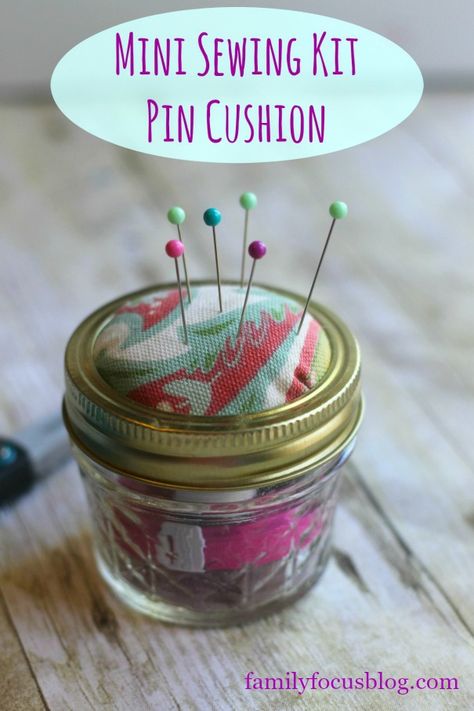 diy mini pin cushion sewing kit