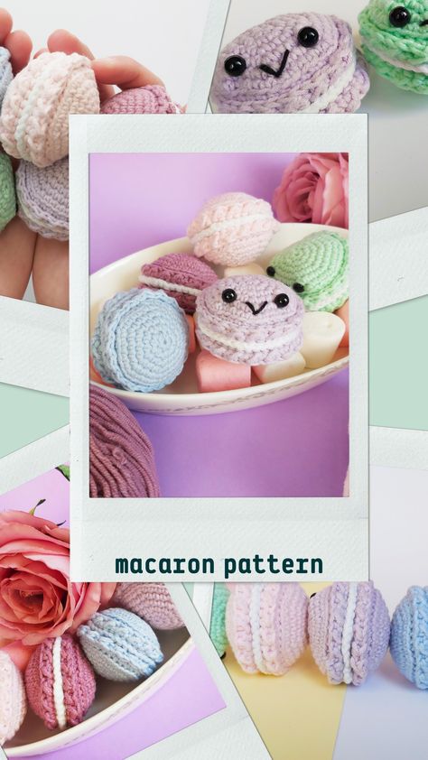 This is a Macarons amigurumi pattern designed by Amigurumi Forge. The patterns are tutorials on how to make crochet amigurumi Macarons. The pattern is going to show you the exact steps to make this adorable yarn toy which can be used as a keychain or a small present. Crochet Macaron, Kawaii Crochet, Diy Toys, Crochet Techniques, Crochet Tutorial, Amigurumi Pattern, Macarons, Crochet Amigurumi, Free Pattern