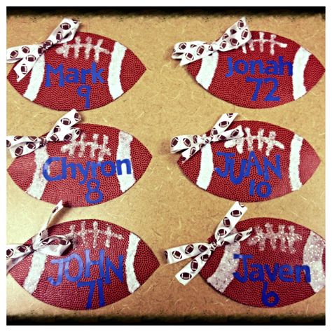 Locker decorations - football players from cheerleaders Football Locker Signs, Cheer Locker Decorations, Locker Room Decorations, Football Locker Decorations, Homecoming Decorations, Football Player Gifts, Locker Signs, Cheer Posters, Cheer Signs