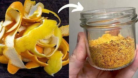 Lemon Powder, Royal Recipe, Snack Sani, Orange Powder, How To Make Orange, Orange Peels, Dried Lemon, Homemade Spices, Dehydrated Food