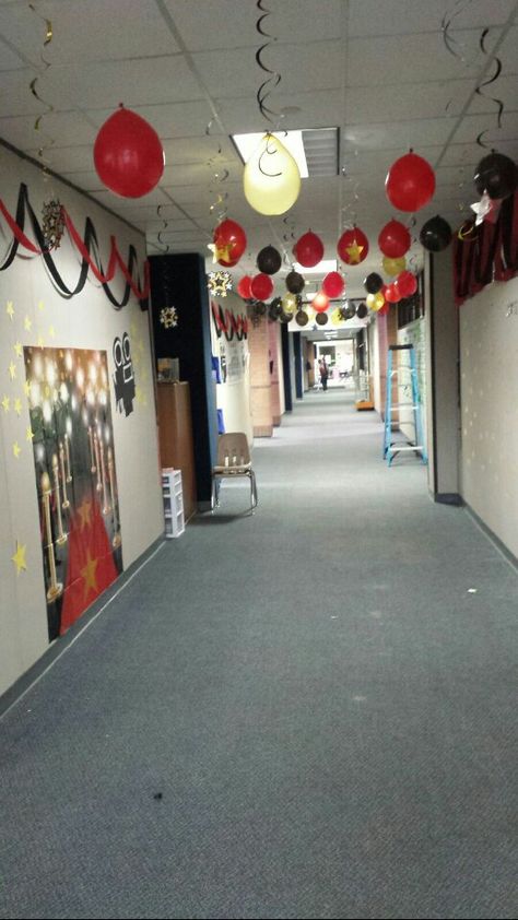 Stars of STAAR Hallway Hollywood Hallway Theme, School Spirit Hallway Decorations, Hollywood Hallway Decorations, Hoco Hallway Decorations, Spirit Week Hallway Decorations, Homecoming Hallway Decorations, Homecoming Decorations Hallway, Hoco Decorations, School Positivity