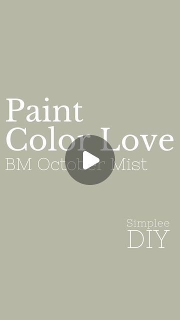 Loralee| Paint Color Consultant & Home Decor on Instagram: "October Mist by Benjamin Moore stands out as a sophisticated silvery sage neutral, exhibiting remarkable versatility that seamlessly complements a variety of colors. Its unique charm lies in its ability to effortlessly blend into any color scheme, making it an ideal choice for those seeking a paint palette that exudes light and airiness. The warmth exudes by this calming green, coupled with subtle gray undertones, adds an extra layer of sophistication to its overall appeal. ♥️ Looking for more paint color inspo in your life? Follow Simplee DIY #benjaminmoore #benjaminmoorepaint #benjaminmoorepaints #benjaminmoorespotlight #paintcolor #paintcolors #wallpaint #interiorpaint #greenpaint #sagegreen" October Mist, Tennessee House, House Updates, Colour Consultant, Green Paint Colors, Benjamin Moore Paint, Paint Colours, Updating House, Paint Palette