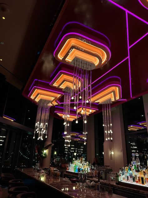 Bar Aesthetic Night, Fancy Bar, Night Restaurant, My Own Company, Aesthetic Restaurant, Bar Aesthetic, Restaurant Aesthetic, Aesthetic Luxury, Aesthetic Purple