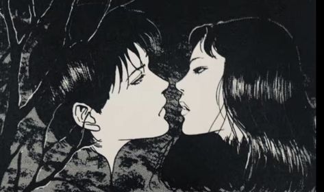 Junji Ito Scenery, Manga Aesthetic Pfp, Snow White Wallpaper, Horror Drawing, Manga Aesthetic, Japanese Horror, Emo Art, Type Illustration, Junji Ito