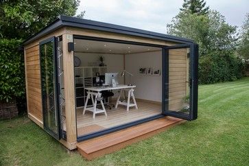 Contemporary Sheds, Home Depot Shed, Contemporary Garage, Diy Wood Plans, 1000 Dollars, Studio Shed, Sheds For Sale, Backyard Studio, Backyard Office