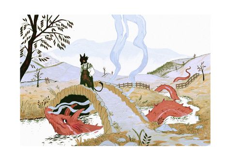 Gouache Techniques, Eli Spencer, Winter Dragon, 동화 삽화, Mystical Creatures, Graphic Artwork, Painting Illustration, Book Illustration, Art Works