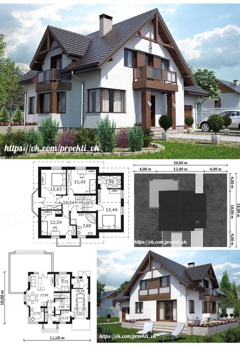 German Houses Modern, Modern German House, German House Plans, German Style House, Country Living House Plans, German Houses, House Plans With Photos, Modern Floor Plans, European House Plans