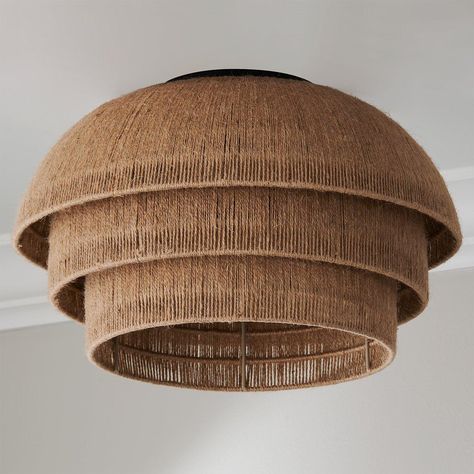 The Ondina collection is a stunning range of fixtures made from high-quality jute material. Each piece boasts a unique layered shade design that creates a captivating visual effect. Its triple-shade structure not only adds an extra layer of elegance to the fixtures but also helps to diffuse the light, producing a soft glow that enhances the natural charm of this lighting family. Spanish Style Bedroom, Shade Design, Shade Structure, Spanish Style, Bedroom Lighting, Visual Effects, Lighting Fixtures, Ceiling Light, Ceiling