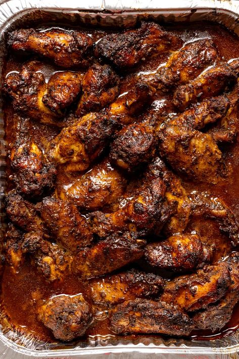 If you haven't indulged in traditional Jamaican jerk, you don't know what you're missing with this Baked Jamaican Jerk Chicken Wings recipe Jamaican Jerk Chicken Wings, Baked Jerk Chicken, Jerk Chicken Wings, Jerk Chicken Recipe, Jamaican Jerk Chicken, Jamaican Dishes, Jamaican Jerk, Jerk Chicken, Jamaican Recipes