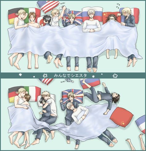 Peace Plan in Siesta by hachi - Hetalia - http://www.pixiv.net/member.php?id=934633 Hetalia Italy, Hetalia Germany, Hetalia Funny, Hetalia Anime, Top Pic, Hetalia Ships, Hetalia Fanart, Hetalia Axis Powers, Germany And Italy