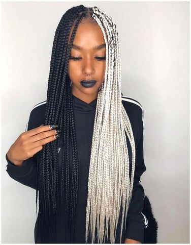 Colored Box Braids, Afro Braids, Small Box Braids, Blonde Box Braids, Big Box Braids, Short Box Braids, Jumbo Box Braids, Long Box Braids, Black Inspiration