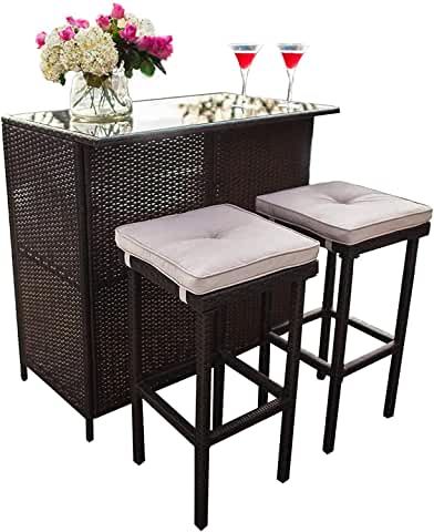 Porch Gardens, Stools With Cushions, Outdoor Bar Sets, Rocking Chair Set, Patio Bar Table, Patio Bar Stools, Bar Table Sets, Patio Bar Set, Glass Bar