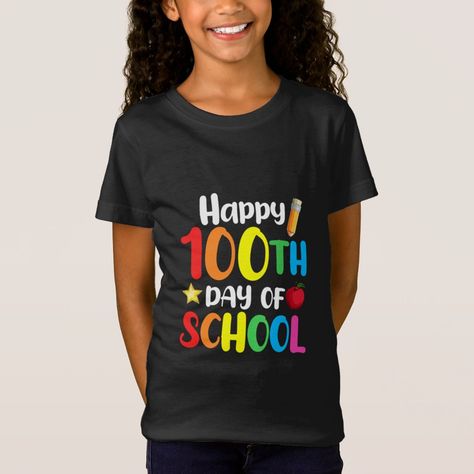 Happy 100 Days Of School 9th Birthday Shirt, 7th Birthday Shirt, 10th Birthday Girl, Top Gifts For Kids, Birthday Girl T Shirt, Bridesmaid Shirts, Birthday Tshirts, Best Birthday Gifts, Girl T Shirt