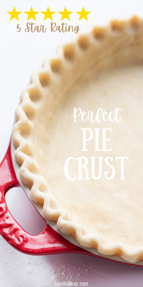 Addicting and easy to handle, this Homemade Pie Crust will be your go-to pie crust recipe. Despite how you use it – hot pies, cold pies, or hand pies – you’ll get a delicate flaky holding vessel every time! Pie Crust, Shortening Pie Crust, Homemade Pie Crust, Easy Pie Crust, Pie Crust Recipe, Flakiest Pie Crust, Baking, Recipes, i am baker, iambaker Good Pie Crust Recipe, Cold Pies, Homemade Pie Recipes, Oatmeal Pie, Homemade Pecan Pie, Homemade Pies, Homemade Pie Crust Recipe, Easy Pie Crust, Pie Crust Recipe