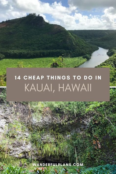 14 Cheap and Free Things to Do in Kauai - Wanderful Plans Things To Do In Princeville Kauai, Best Things To Do In Kauai, Kauai Hawaii Things To Do In, Queens Bath Kauai, Traveling To Hawaii, Princeville Kauai, Hawaii Trip Planning, Hawaii Vacation Tips, Things To Do In Kauai