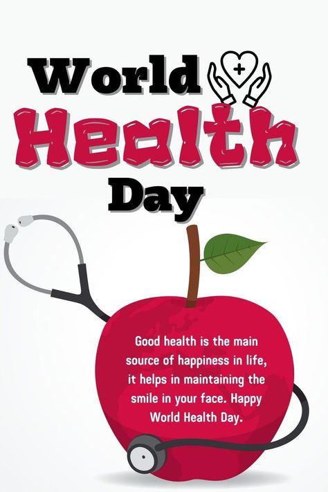 World Health Day! World Health Day Theme, April Month, Catchy Captions, Project Cover Page, Health Disease, School Health, World Health Day, Diy Gifts For Mom, Diy Birthday Gifts For Friends