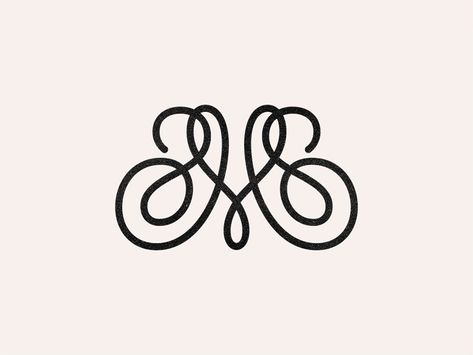 Dribbble - M for Micha by José Monogram Logos, M Monogram, Hollywood Wedding, Monogram Logo Design, Typeface Design, Abstract Logo, Graphic Design Fun, Minimalist Logo Design, Monogram Design