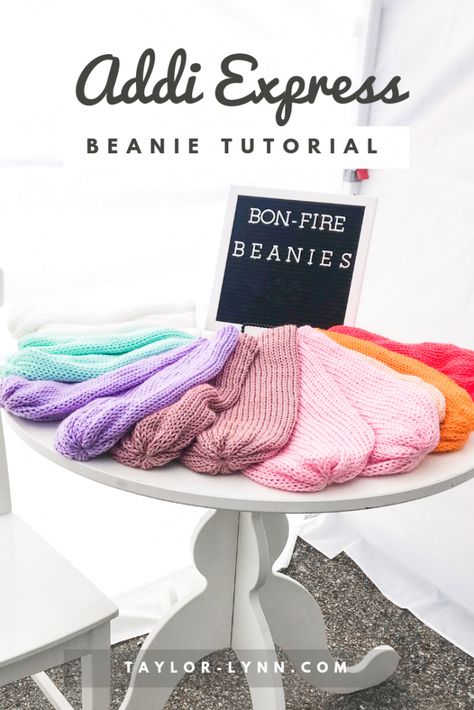 Bon-Fire Beanie Addi Express Tutorial - Addi Knitting Machine Grinch Hat, Sentro Knitting Machine Beanie Size Chart, Addi Beanie Pattern, Addi Machine Hat, Addi Knitting Machine Hats, Addi Knitting Machine Hat Patterns, Addi Hat Pattern, Addi King Size Patterns, Addi Knitting Machine Projects Tutorials