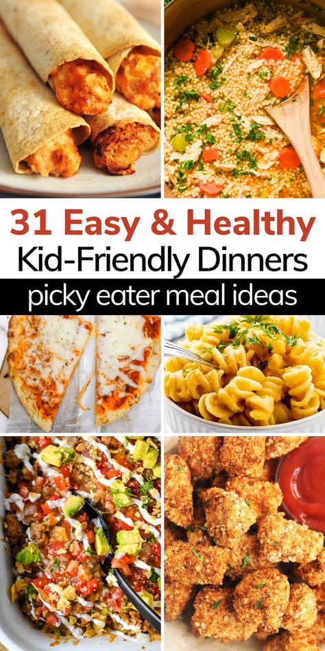 If you are trying to feed picky kids and you're on a hunt for healthy recipes for picky eaters - look no further! I've rounded up 31 of the best easy, simple, and healthy meals for fussy eaters. Each of these easy meals is delicious, filling, and nutritious, and is approved by even the pickiest eater! Good Recipes For Picky Eaters, Low Calorie Food For Picky Eaters, Picky Eater Recipes Vegetables, Carrots For Picky Eaters, Healthy Meals For Fussy Eaters, Dieting For Picky Eaters, Low Cal Meals For Picky Eaters, Kid Picky Eater Meal Ideas, Meal Ideas For Fussy Eaters