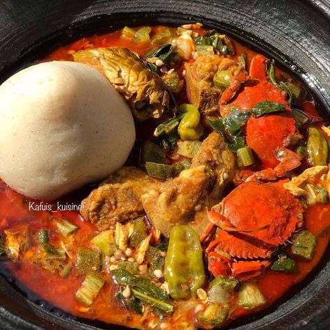 Delicious banku and okro soup for #GhanaMonth Ghana Banku And Okro Soup, Ghanaian Recipes, Okro Soup, Food Moodboard, Okra Stew, Ghana Food, Ghanaian Food, West African Food, Africa Food